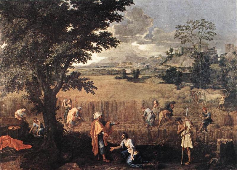 Nicolas Poussin Summer(Ruth and Boaz) oil painting image